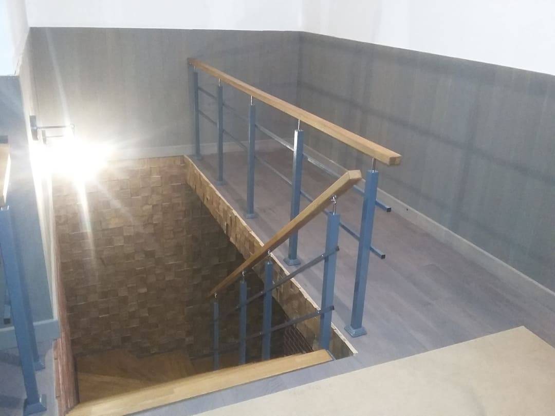 Лестница с площадкой – двухмаршевая своими руками в частном доме
